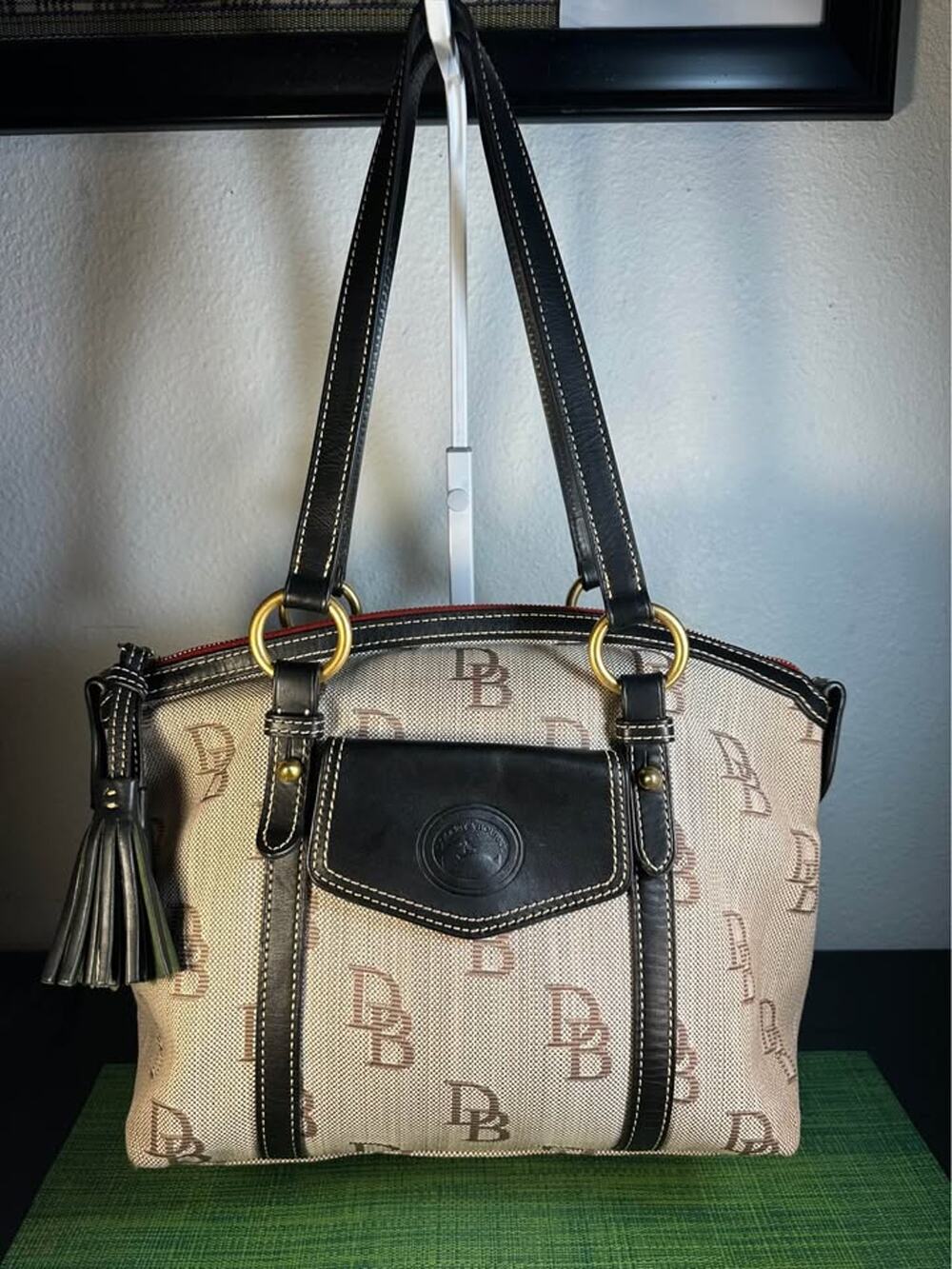 Dooney & Bourke Florentine Jacquard "The Smith Bag" Signature Monogram Satchel